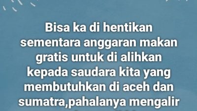 Wakil Bupati Bulukumba Andi Edi Manaf Usulkan Program MBG Dihentikan Sementara, Anggaran Dialihkan untuk Bencana