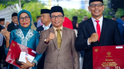 Kepala Distaru Makassar Hadiri Upacara Penganugerahan Satyalancana Karya Satya 2025