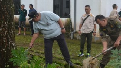 Bupati Maros Tinjau Aksi Bersih, Dorong Kesadaran Lingkungan Pasca Idul Fitri