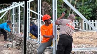 BAZNAS Bangun Masjid Darurat Al-Muhajirin untuk Warga Terdampak Gempa di Sigi