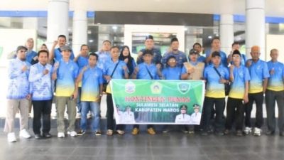 Wabup Maros Lepas Kontingen KTNA untuk Ikuti PENAS XVII di Gorontalo