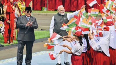 Pelajar dan Suguhan Budaya Meriahkan Penyambutan PM India