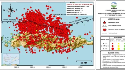 BMKG Catat 2.768 Gempa Susulan Pasca Gempa M7,7 Flores