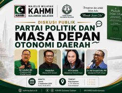 KAHMI Sulsel Akan Gelar Diskusi Publik, Bahas Partai Politik dan Masa Depan Otonomi Daerah